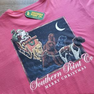 NWT SOUTHERN POINT Co. Men's Merry Christmas Crimson Long Sleeve SLT535 Size XXL